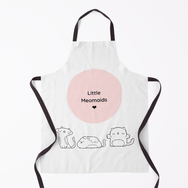 Item preview, Little Meowmaids, wordplay on Little Mermaids showing cat illustrations designed and sold by BlushingCreatives.