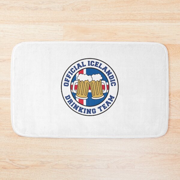 Item preview, Official Icelandic Drinking Team Featuring Flag Of Iceland And Beers designed and sold by jaycartoonist.