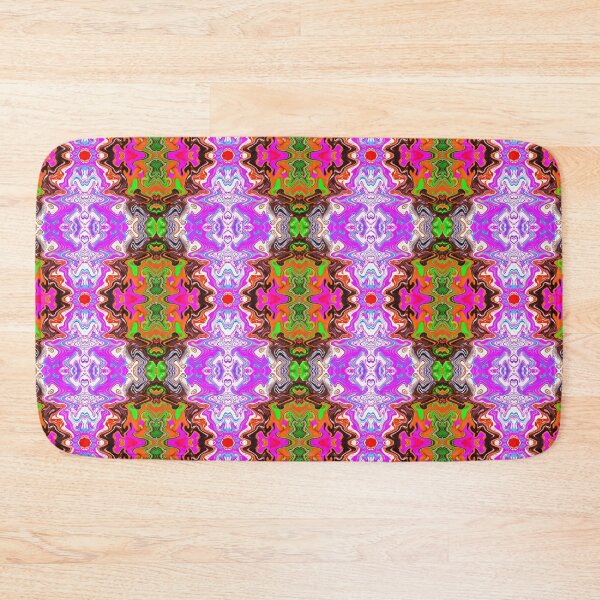 Item preview, Field Trip Pink White Green Orange Blue Pattern designed and sold by Sector18.