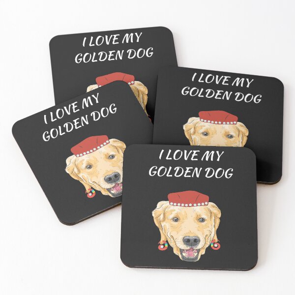 Item preview, I Love My Golden Dog designed and sold by SuperDogsEmpire.
