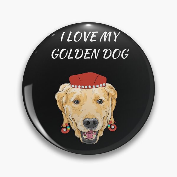 Item preview, I Love My Golden Dog designed and sold by SuperDogsEmpire.