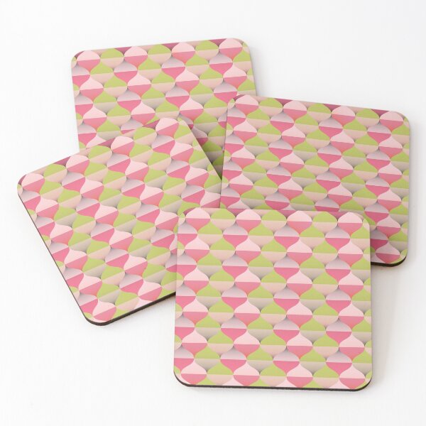 Item preview, 60s Retro vibes pattern, in pink and lime green designed and sold by IngaDesign.