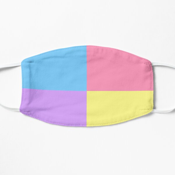 Pastel Colorblock Flat Mask