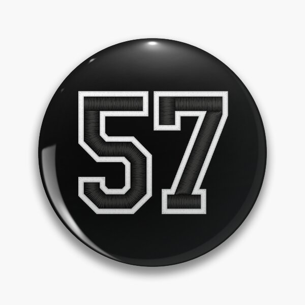 Item preview, 57 Black Jersey Sports Number fifty-seven Football 57 designed and sold by elhefe.