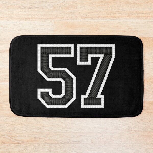 Item preview, 57 Black Jersey Sports Number fifty-seven Football 57 designed and sold by elhefe.