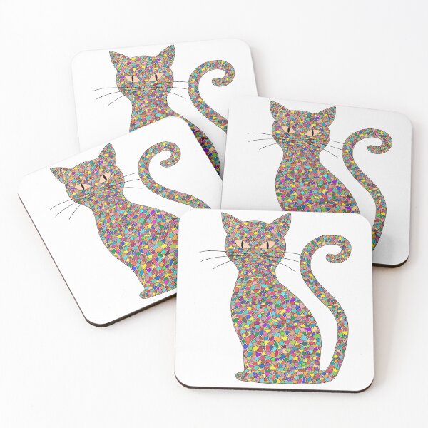Item preview, Mosaic cat designed and sold by AltheaCrea.