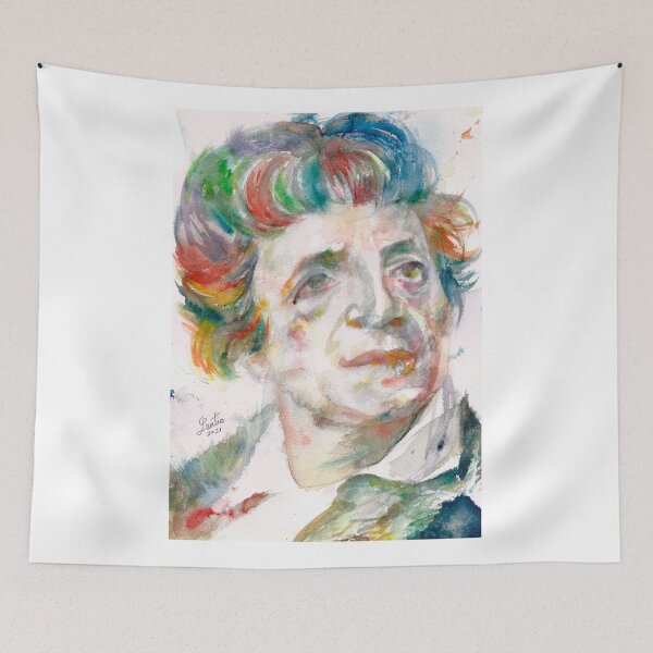 Item preview, JEAN-PAUL MARAT watercolor portrait designed and sold by lautir.
