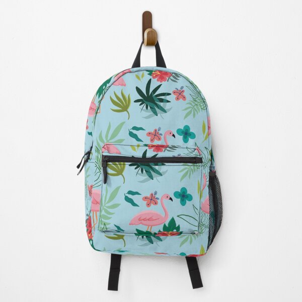 Item preview, cute flamingo wiht flowers designed and sold by cuteprintshop.