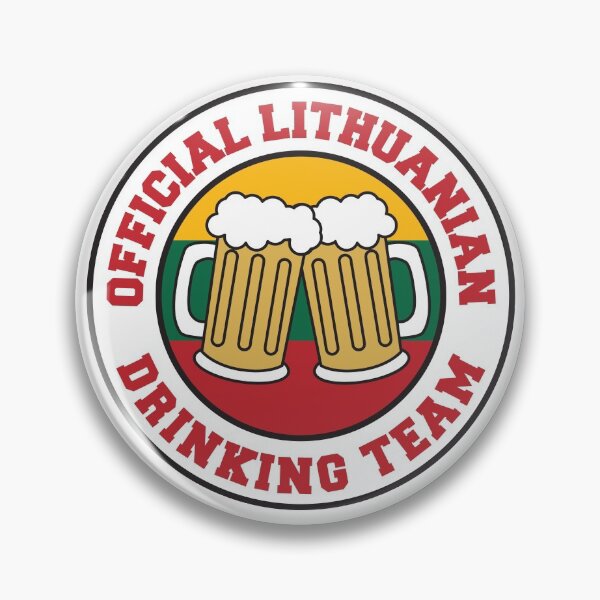 Item preview, Official Lithuanian Drinking Team Featuring Flag Of Lithuania And Beers designed and sold by jaycartoonist.