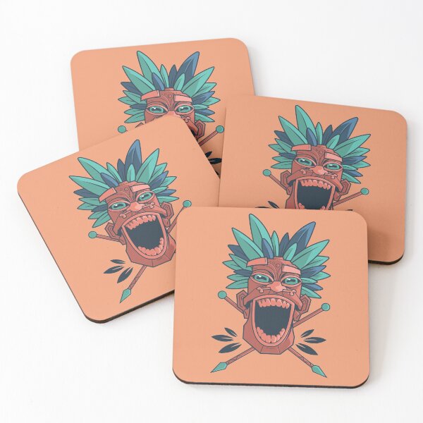 Item preview, Tropical tiki mask 1 designed and sold by 1DesignDude1.