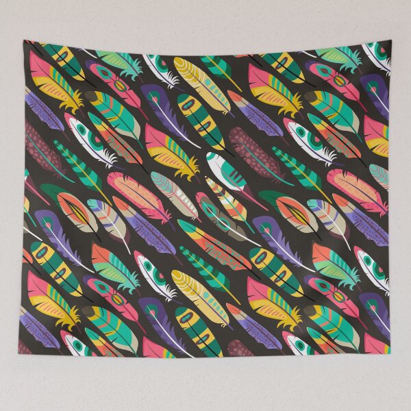Item preview, Colorful Bird Feathers designed and sold by EK EXCLUSIVE.