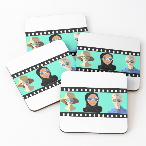 Item preview, 3 Women my name is summer landscape sunglasses reflection digital illustration by Skiair designed and sold by skiair.