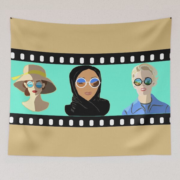 Item preview, 3 Women my name is summer landscape sunglasses reflection digital illustration by Skiair designed and sold by skiair.