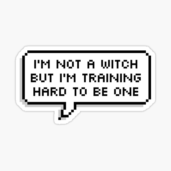 OWL HOUSE Luz "Not A Witch" Sticker