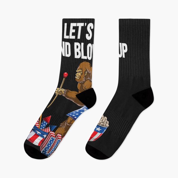 Item preview, Funny Fourth of July 4th Lets get lit and blow bigfoot fire designed and sold by jamielottie.
