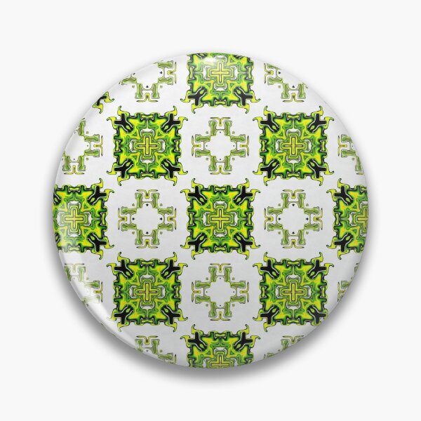 Item preview, Jumping Squirrel Bright Green Yellow Black White Pattern designed and sold by Sector18.