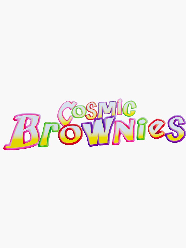 "Cosmic Brownies" Sticker for Sale by andiesun Redbubble