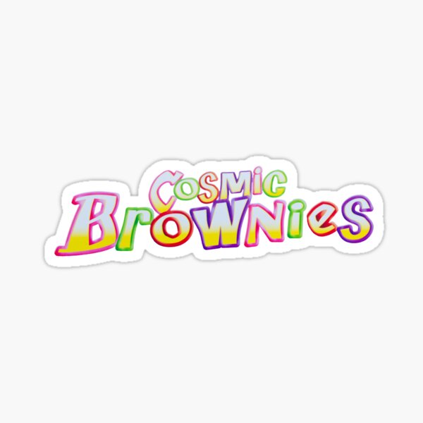 "Cosmic Brownies" Sticker for Sale by andiesun Redbubble