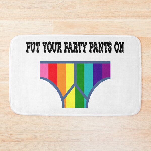 Item preview, Put Your Party Pants On - Pride Rainbow Pants | Lesbian Gay Bisexual Transgender LGBTQ designed and sold by Rocketman2017.