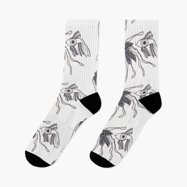 Item preview, Alga and fish mutation- black and white designed and sold by ArtinaStudio.