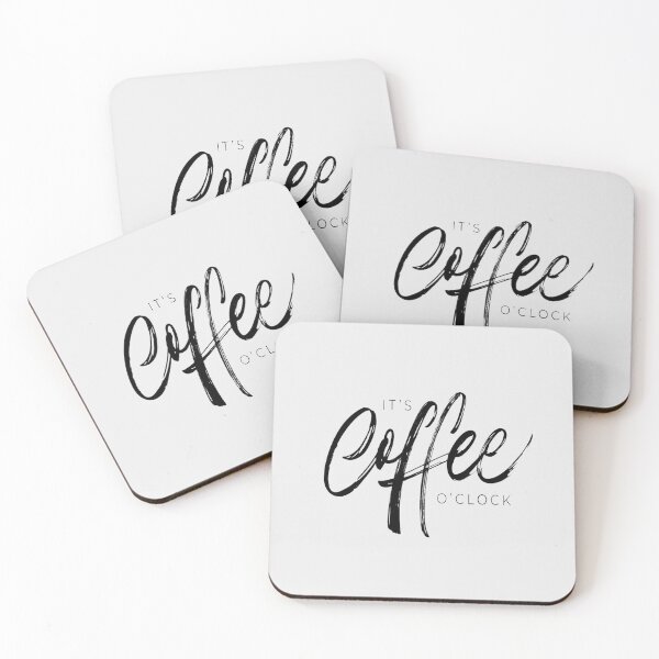 Item preview, Its Coffee O'clock -  Slogan Text Handwritten designed and sold by WearWolfDesigns.