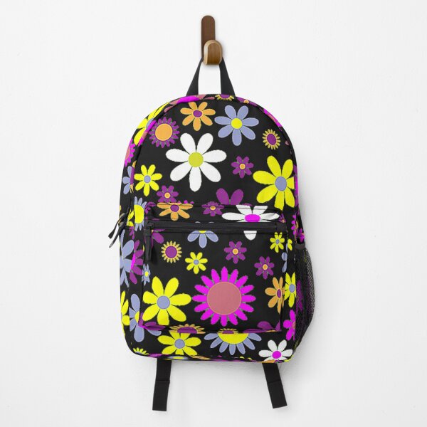 Item preview, Flower power, abstract pattern, hippies, 1960s, colorful, daisy, light, whimsy, whimsicle, yellow, pink, white and grey designed and sold by Nostrathomas66.