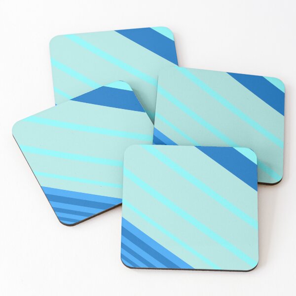 Item preview, Just In Time Blue Green Mint Stripes Pattern designed and sold by Sector18.