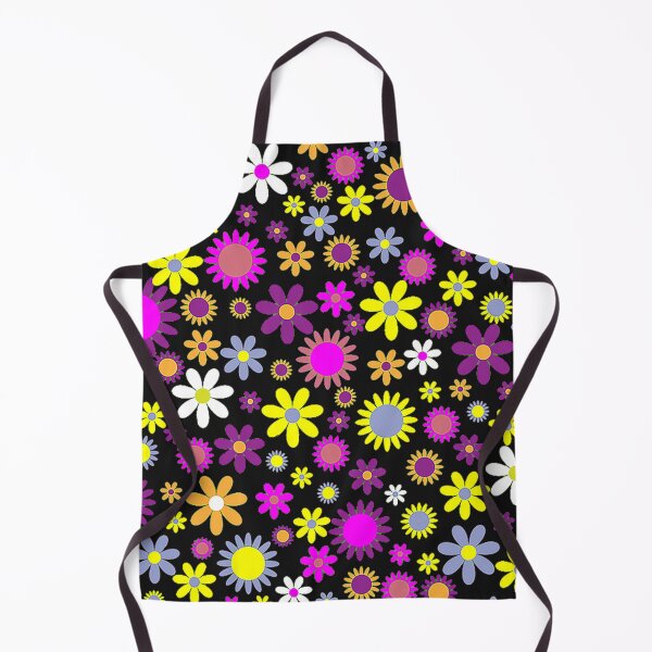 Item preview, Flower power, abstract pattern, hippies, 1960s, colorful, daisy, light, whimsy, whimsicle, yellow, pink, white and grey designed and sold by Nostrathomas66.