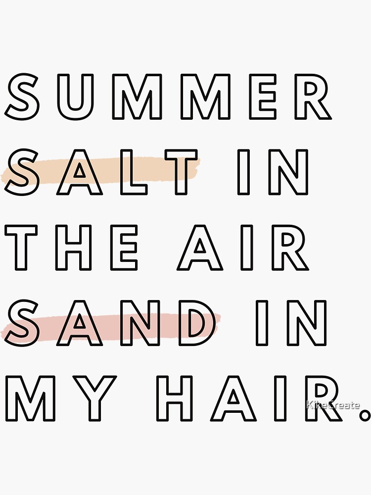 "summer aesthetic word" Sticker by KikeCreate Redbubble