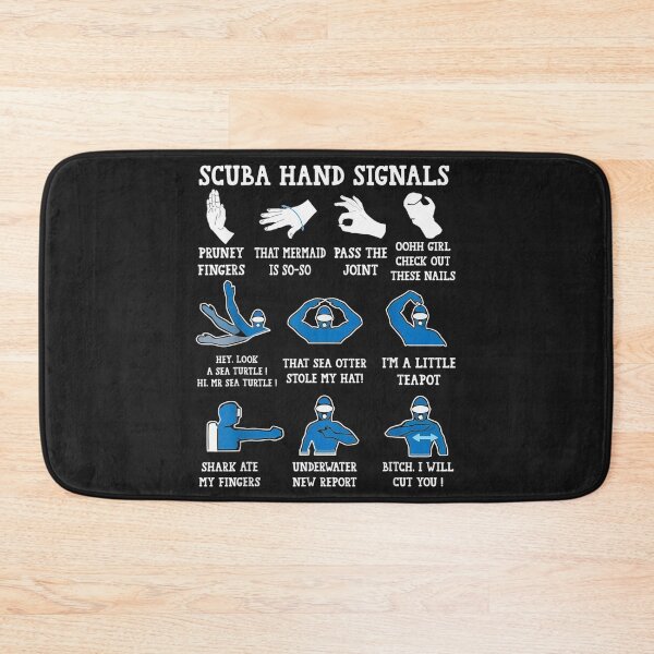 Item preview, Funny Scuba Hand Signals Scuba Diving Dive designed and sold by jamielottie.