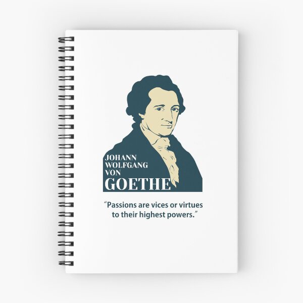 Artikelvorschau, Goethe, Johann Wolfgang von Goethe, Philosoph, Zitate: Leidenschaften sind Laster oder Tugenden in ihrer höchsten Ausprägung. entworfen und verkauft von challengecafe.