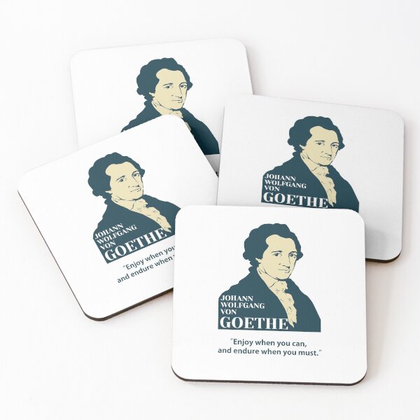 Item preview, Goethe, Johann Wolfgang von Goethe, philosopher, quotes, Enjoy when you can, and endure when you must. designed and sold by challengecafe.