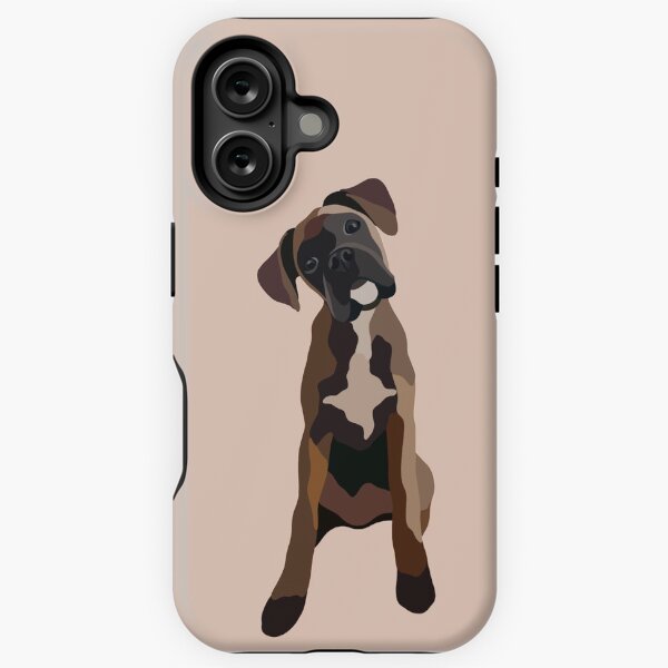 Item preview, Boxer Dog Portrait Digital Illustration designed and sold by sherylwylie.