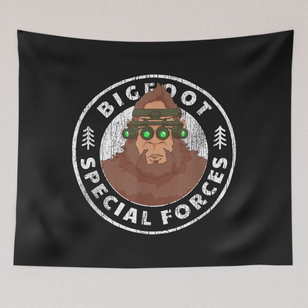 Item preview, Funny Tactical Bigfoot Special Forces Hide and Seek Campeón designed and sold by jamielottie.