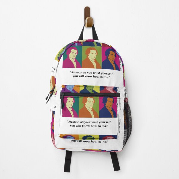 Item preview, pop art Goethe, Johann Wolfgang von Goethe, philosopher, quotes, As soon as you trust yourself, you will know how to live. designed and sold by challengecafe.