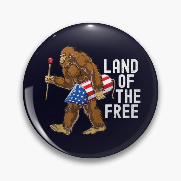 Item preview, Land Of The Free, Funny Bigfoot 4th of July designed and sold by Everythingafter.