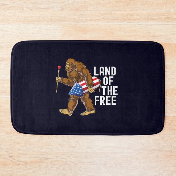 Item preview, Land Of The Free, Funny Bigfoot 4th of July designed and sold by Everythingafter.