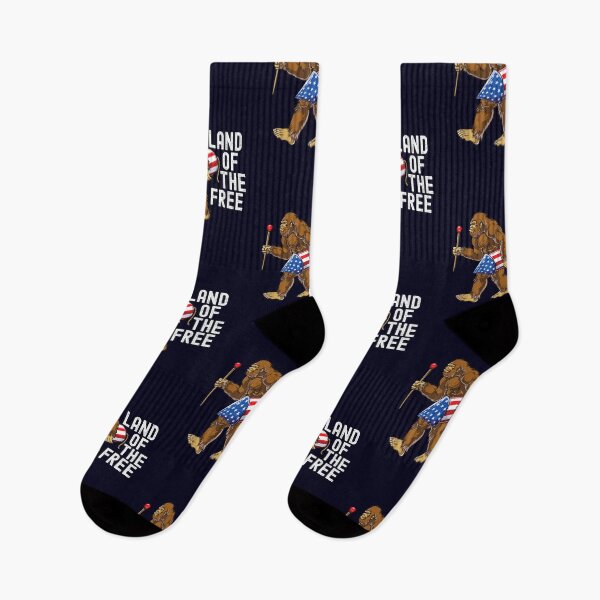 Item preview, Land Of The Free, Funny Bigfoot 4th of July designed and sold by Everythingafter.
