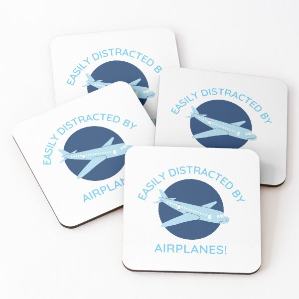 Item preview, EASILY DISTRACTED BY AIRPLANES! designed and sold by Sadhvika.