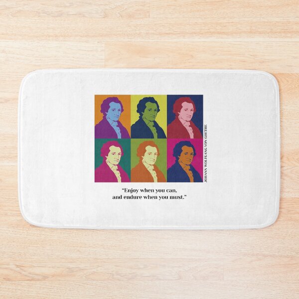 Item preview, pop art Goethe, Johann Wolfgang von Goethe, philosopher, quotes, Enjoy when you can, and endure when you must. designed and sold by challengecafe.