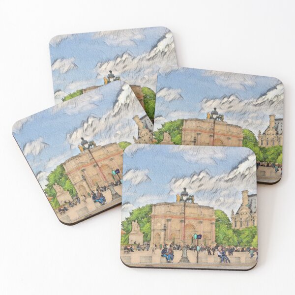 Item preview, Addicted to Paris - Louvre Museum, Eiffel Tower, Jardin des Tuileries designed and sold by Letters-Art.