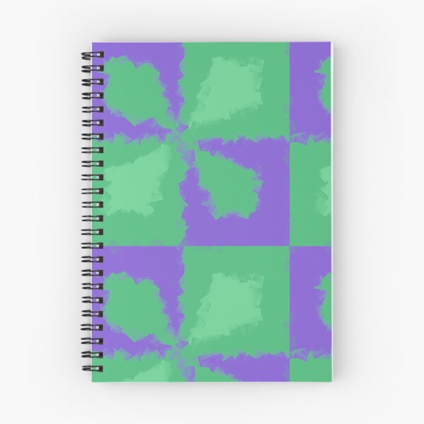 Item preview, Misty green and purple leaf tile pattern designed and sold by DesignsofNote.