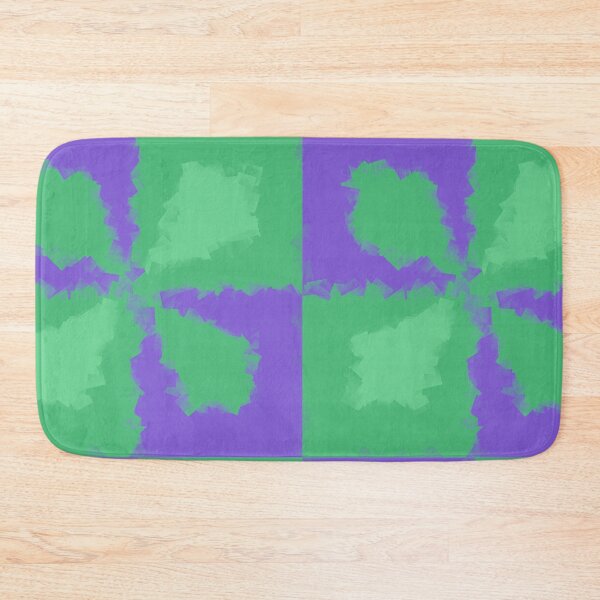 Item preview, Misty green and purple leaf tile pattern designed and sold by DesignsofNote.