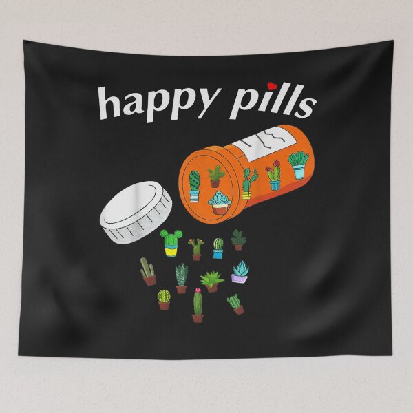 Item preview, Happy Pills Succulent Cactus Plants Gardening designed and sold by jamielottie.