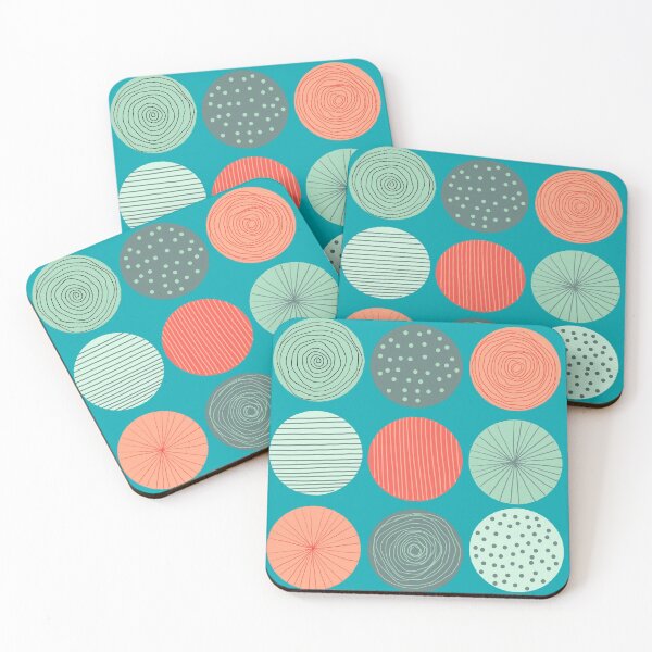Item preview, Modern Dot Pattern Mint Green Burnt Orange designed and sold by Playful Pixel Designs.