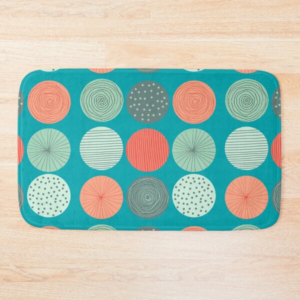 Item preview, Modern Dot Pattern Mint Green Burnt Orange designed and sold by Playful Pixel Designs.