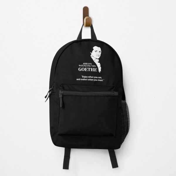 Item preview, Goethe, Johann Wolfgang von Goethe, philosopher, quotes, Enjoy when you can, and endure when you must. (small, black) designed and sold by challengecafe.