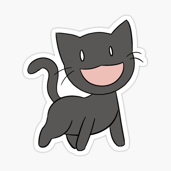 Black Cat Love! Sticker