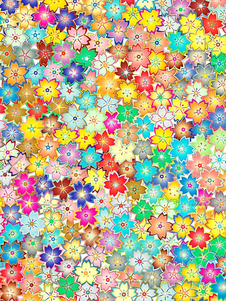 Thumbnail 3 of 3, Scarf, Spring Floral Patterned Design designed and sold by Youpattern.