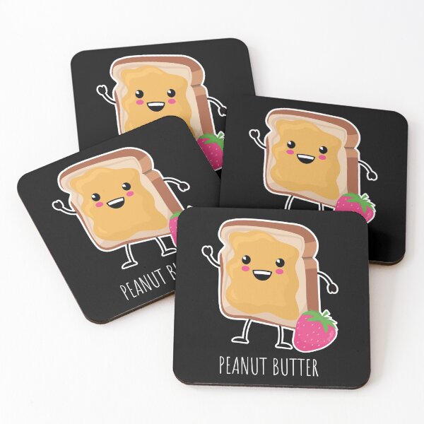 Item preview, Better Together (PB & J): Kawaii Peanut Butter designed and sold by Happy Puppy Print On Demand.